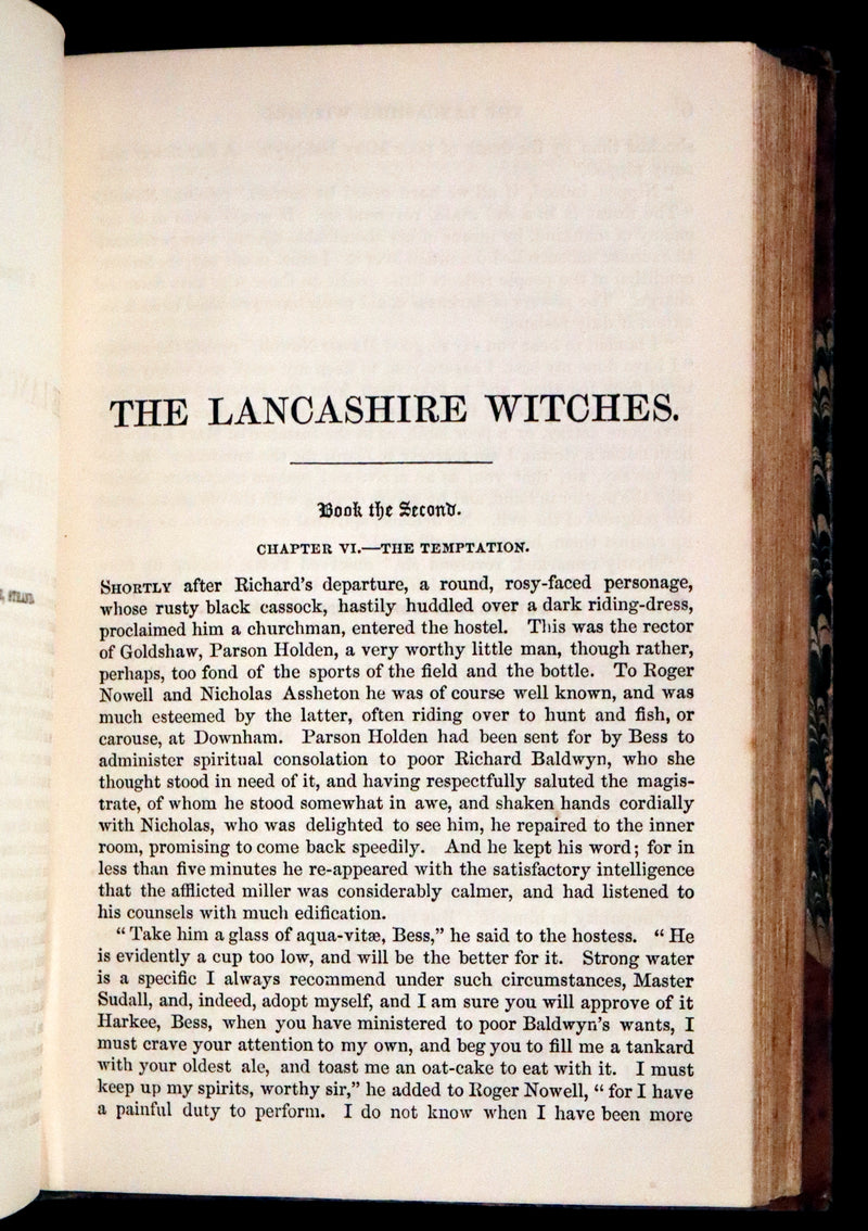 1851 Scarce Early Edition - THE LANCASHIRE WITCHES. A Romance Of Pendle Forest.