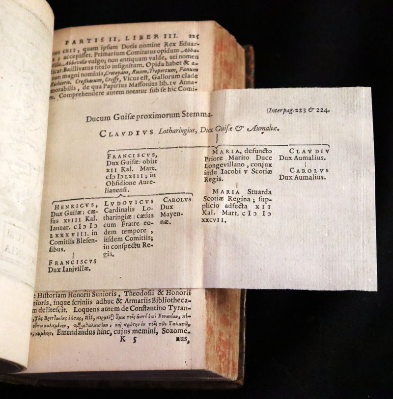 1636 Rare Geography Latin Book - P. Merulae Cosmographiae de Gallia on France with 25 Maps.
