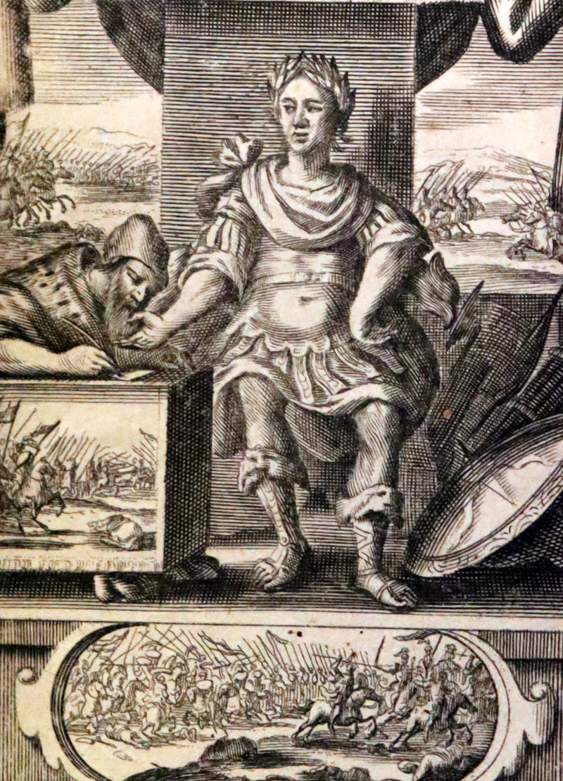 1685 Rare Latin Book - Works of Julius Caesar, The Gallic War, Civil War, &c.