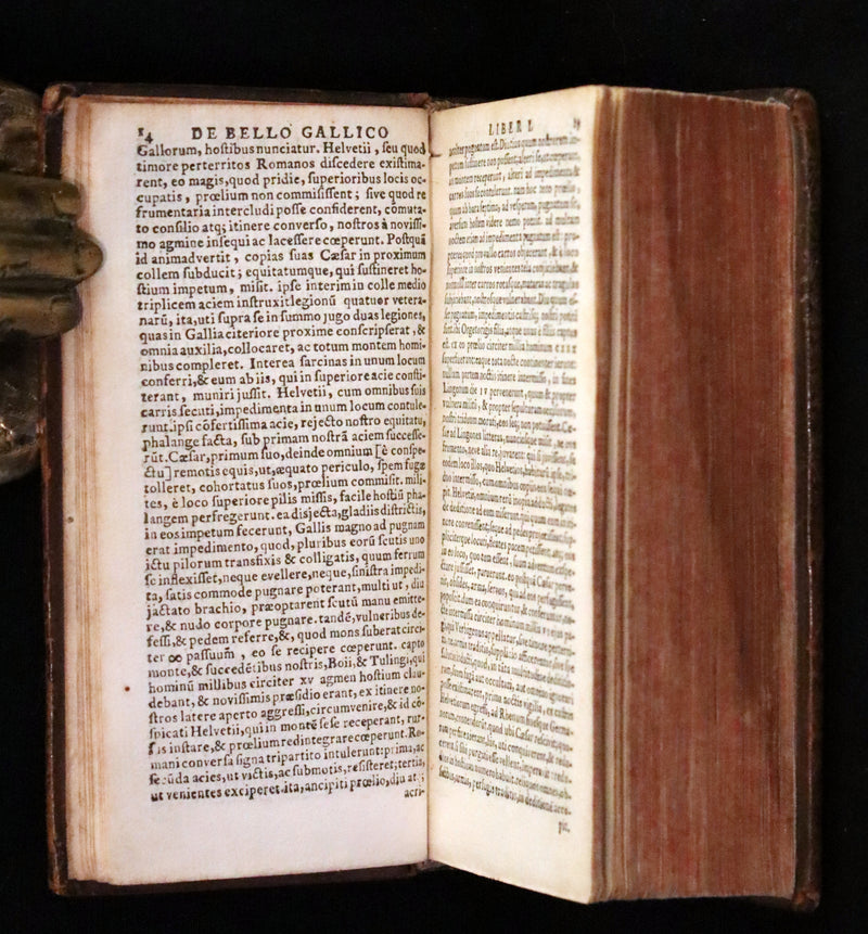 1685 Rare Latin Book - Works of Julius Caesar, The Gallic War, Civil War, &c.