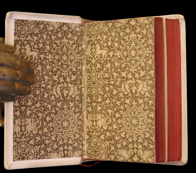 1890 Italian Vellum Book - La Divina Commedia di Dante Alighieri, Divine Comedy