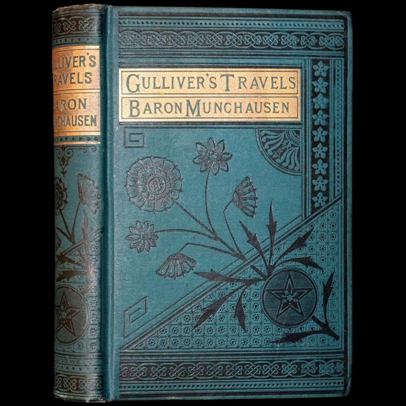 1880 Rare Book - Gulliver's Travels Into Several Remote Nations of the World & Baron Munchausen, Illustrated.