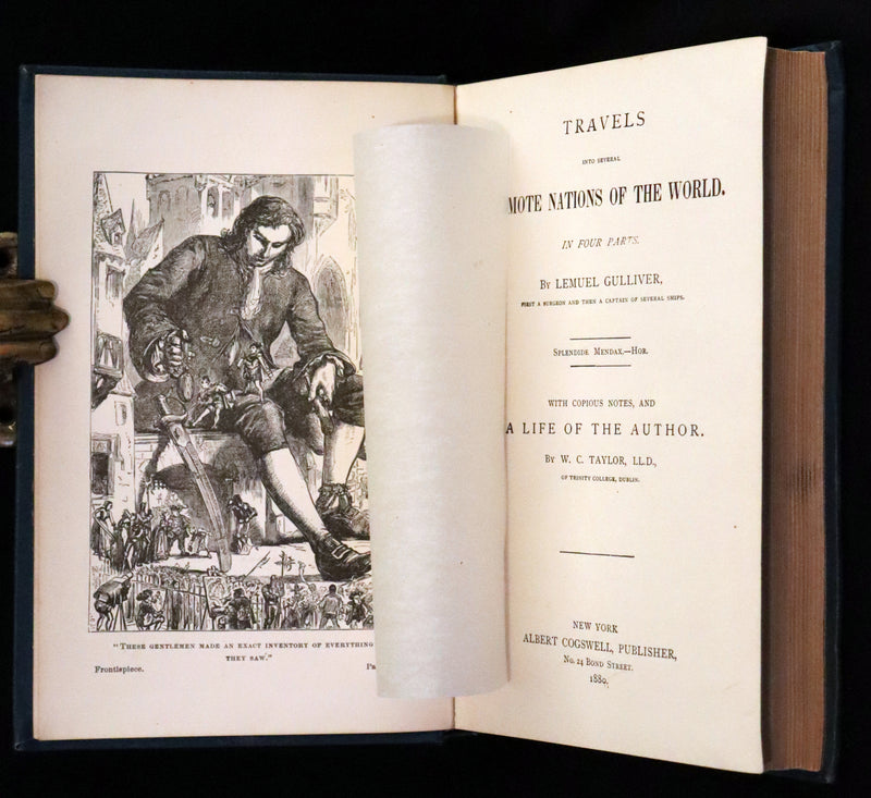 1880 Rare Book - Gulliver's Travels Into Several Remote Nations of the World & Baron Munchausen, Illustrated.