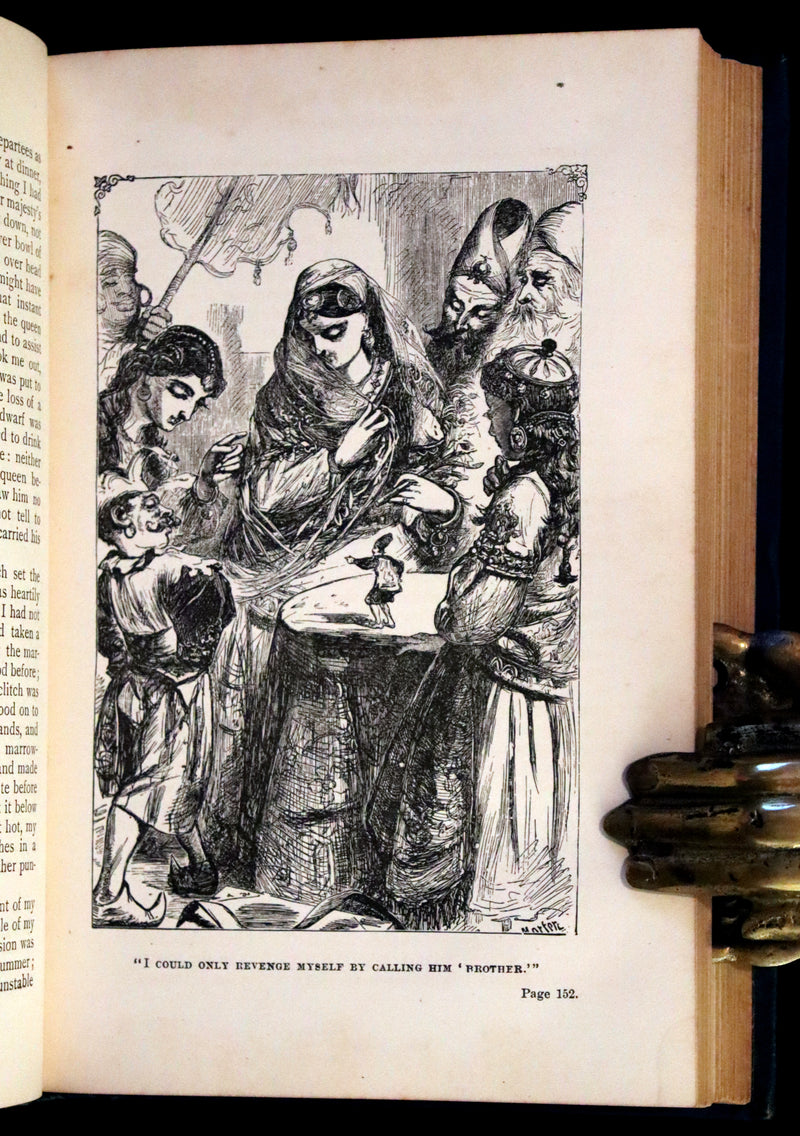 1880 Rare Book - Gulliver's Travels Into Several Remote Nations of the World & Baron Munchausen, Illustrated.