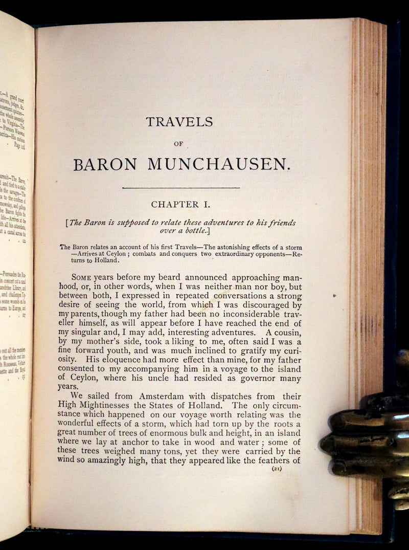 1880 Rare Book - Gulliver's Travels Into Several Remote Nations of the World & Baron Munchausen, Illustrated.