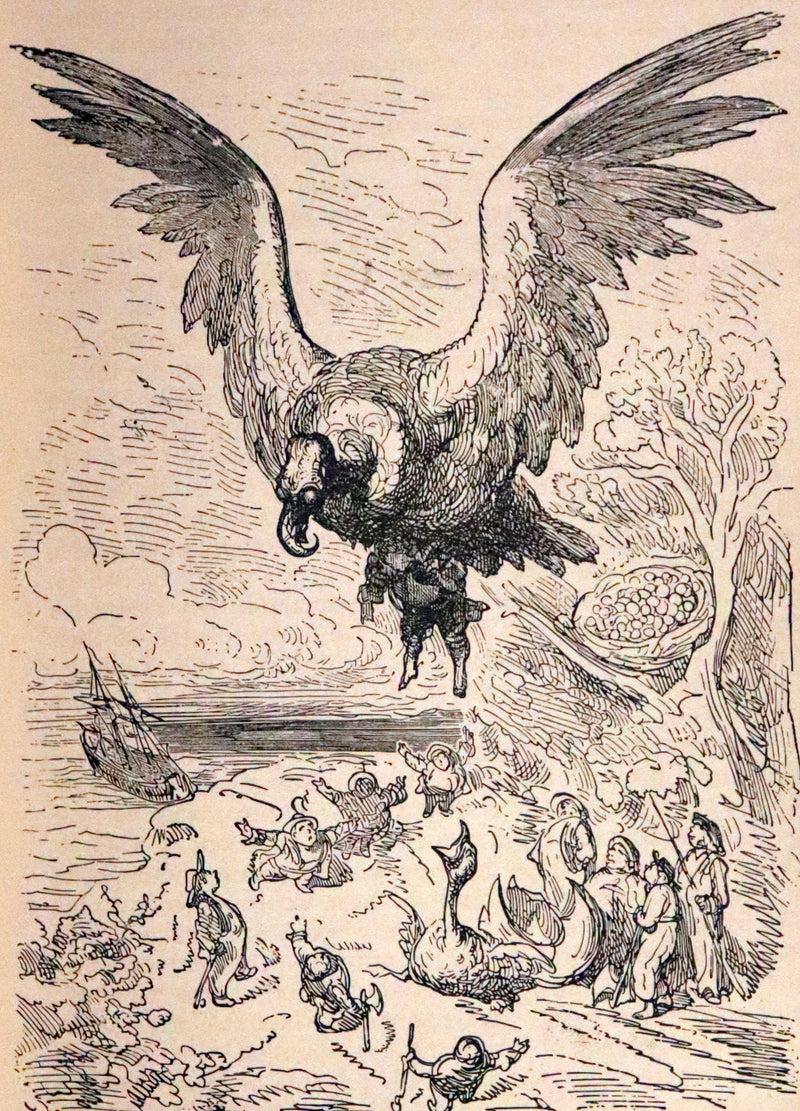 1880 Rare Book - Gulliver's Travels Into Several Remote Nations of the World & Baron Munchausen, Illustrated.