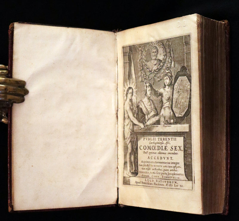 1651 Rare Latin Book - Terence's Comedies - Publii Terentii Carthaginiensis Afri, Comoediae sex.