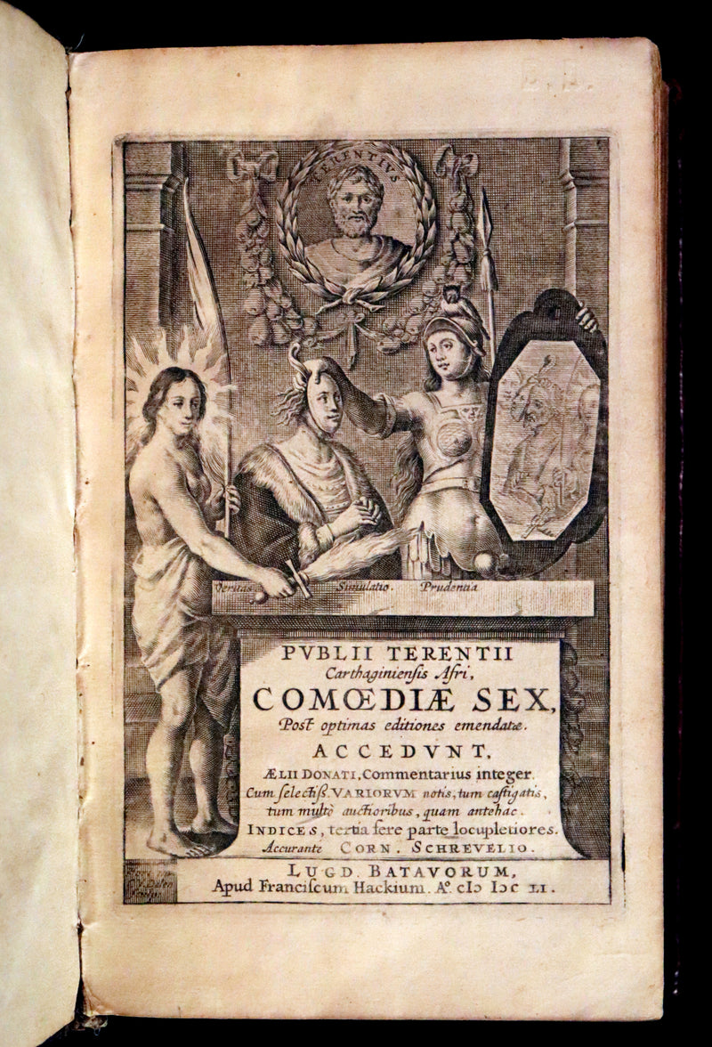 1651 Rare Latin Book - Terence's Comedies - Publii Terentii Carthaginiensis Afri, Comoediae sex.