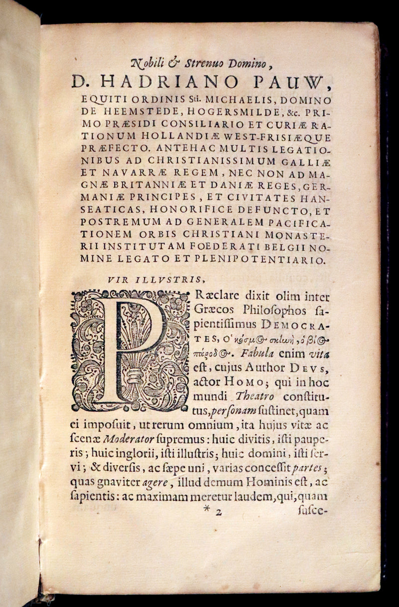 1651 Rare Latin Book - Terence's Comedies - Publii Terentii Carthaginiensis Afri, Comoediae sex.