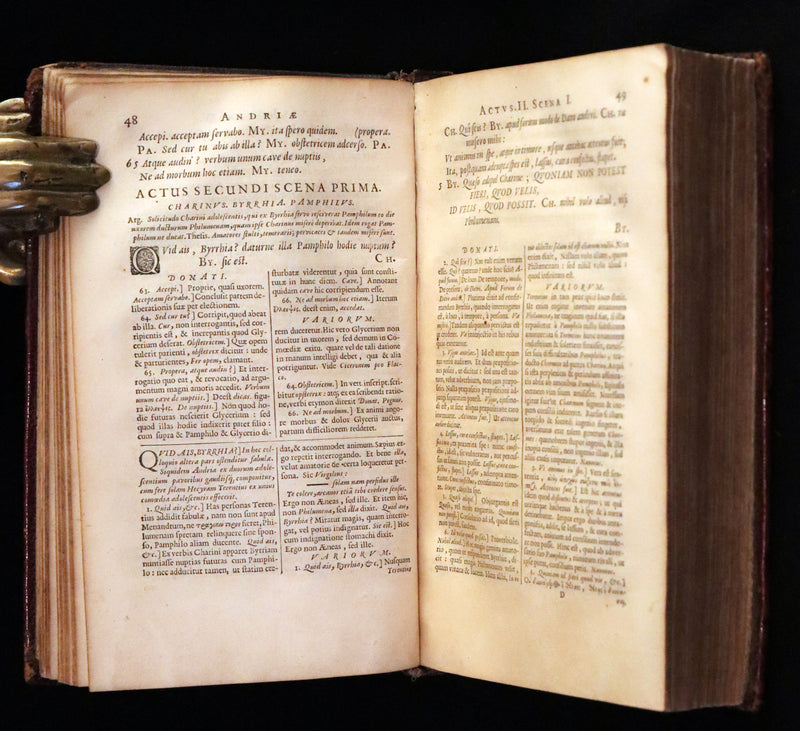 1651 Rare Latin Book - Terence's Comedies - Publii Terentii Carthaginiensis Afri, Comoediae sex.