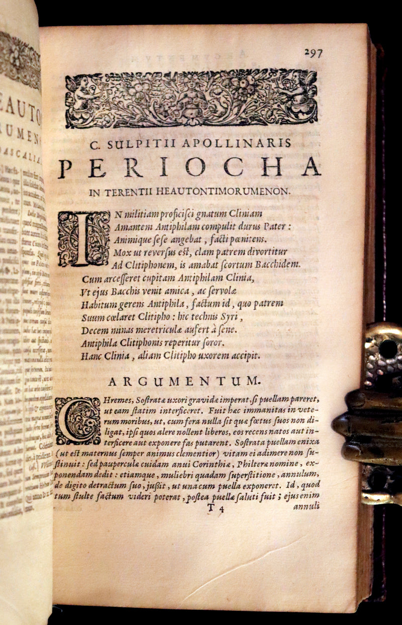 1651 Rare Latin Book - Terence's Comedies - Publii Terentii Carthaginiensis Afri, Comoediae sex.