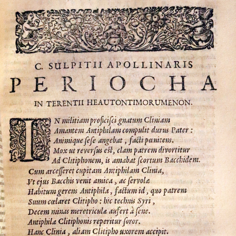 1651 Rare Latin Book - Terence's Comedies - Publii Terentii Carthaginiensis Afri, Comoediae sex.