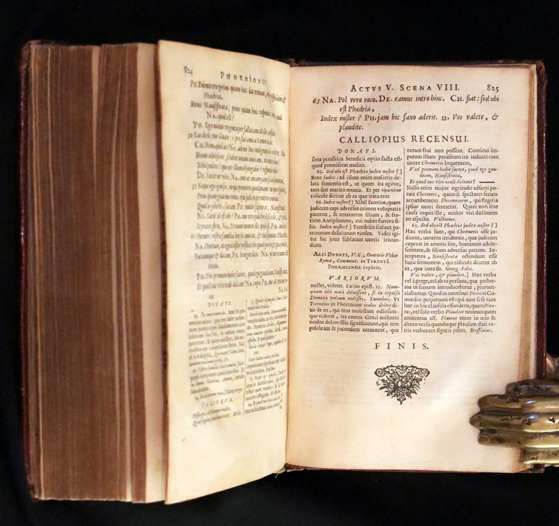 1651 Rare Latin Book - Terence's Comedies - Publii Terentii Carthaginiensis Afri, Comoediae sex.