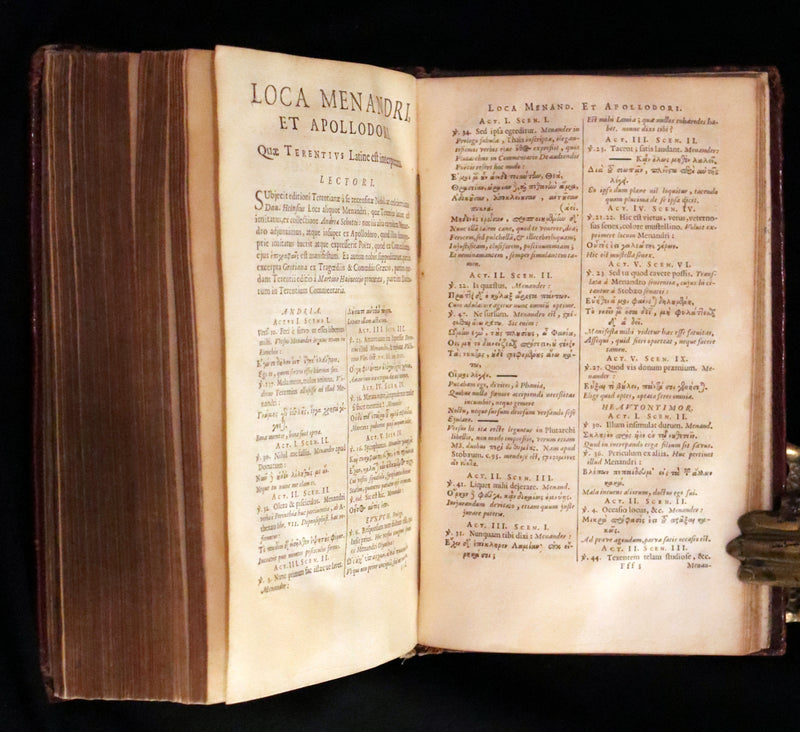 1651 Rare Latin Book - Terence's Comedies - Publii Terentii Carthaginiensis Afri, Comoediae sex.