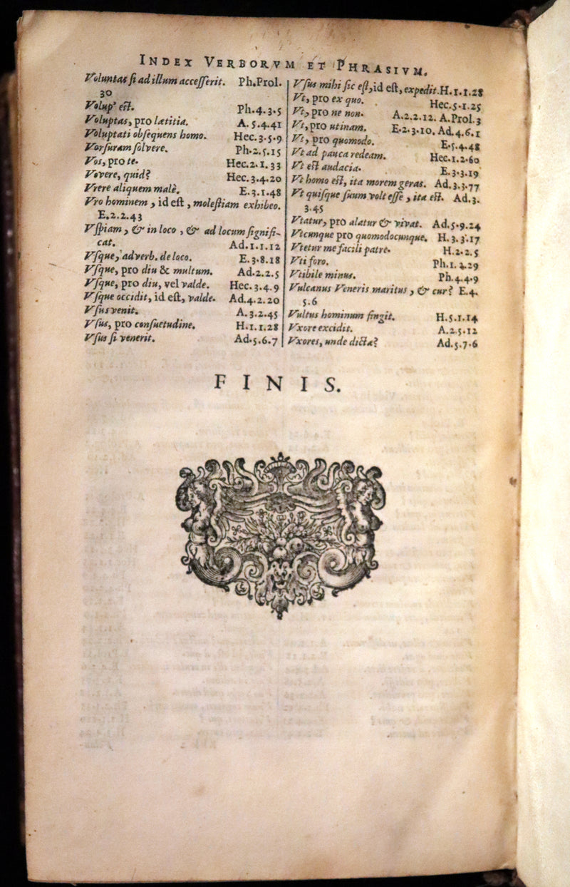 1651 Rare Latin Book - Terence's Comedies - Publii Terentii Carthaginiensis Afri, Comoediae sex.