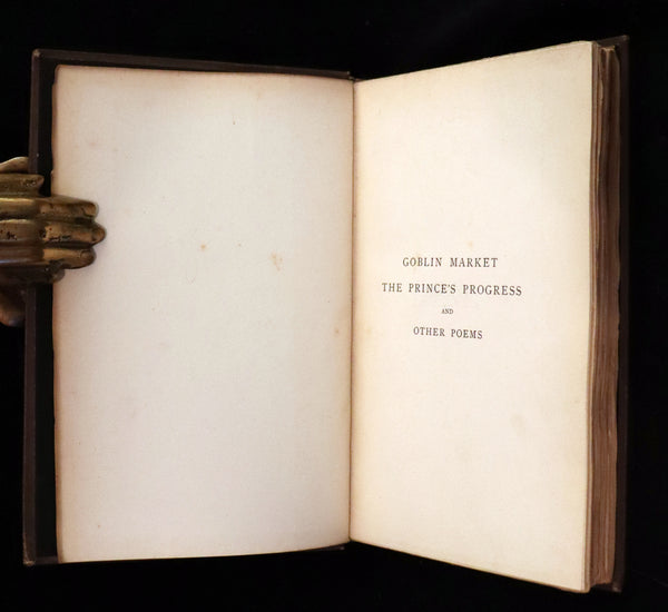 1888 Rare Edition - Christina Rossetti's POEMS, Including Goblin Market. Illustrated.