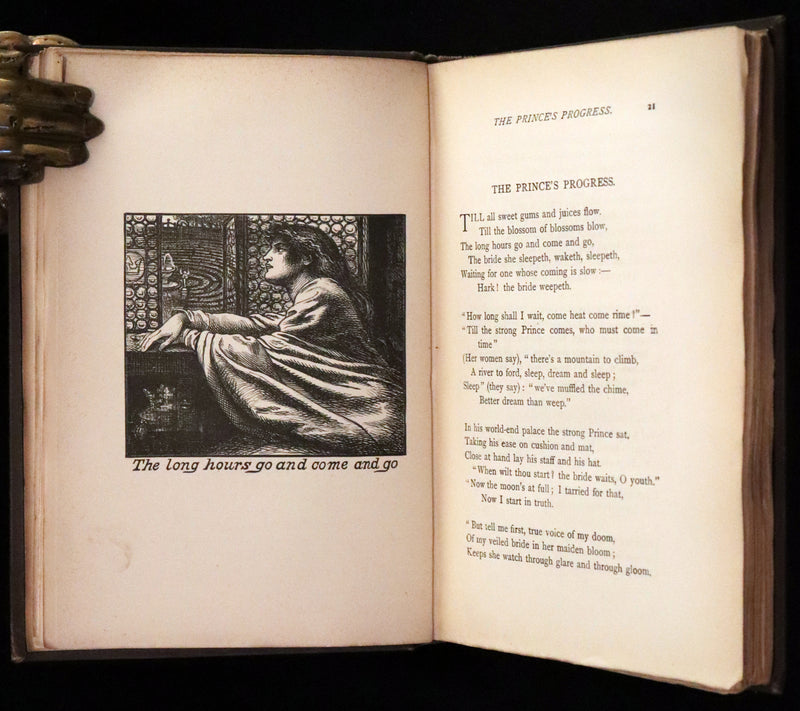 1888 Rare Edition - Christina Rossetti's POEMS, Including Goblin Market. Illustrated.