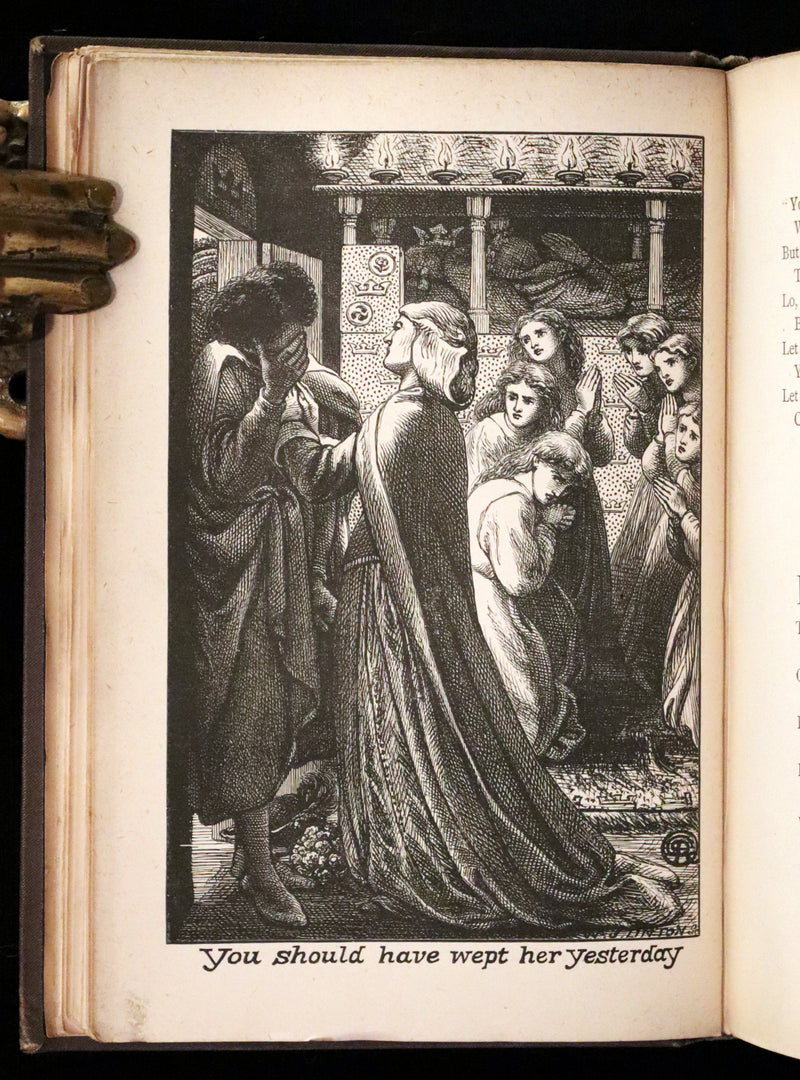 1888 Rare Edition - Christina Rossetti's POEMS, Including Goblin Market. Illustrated.