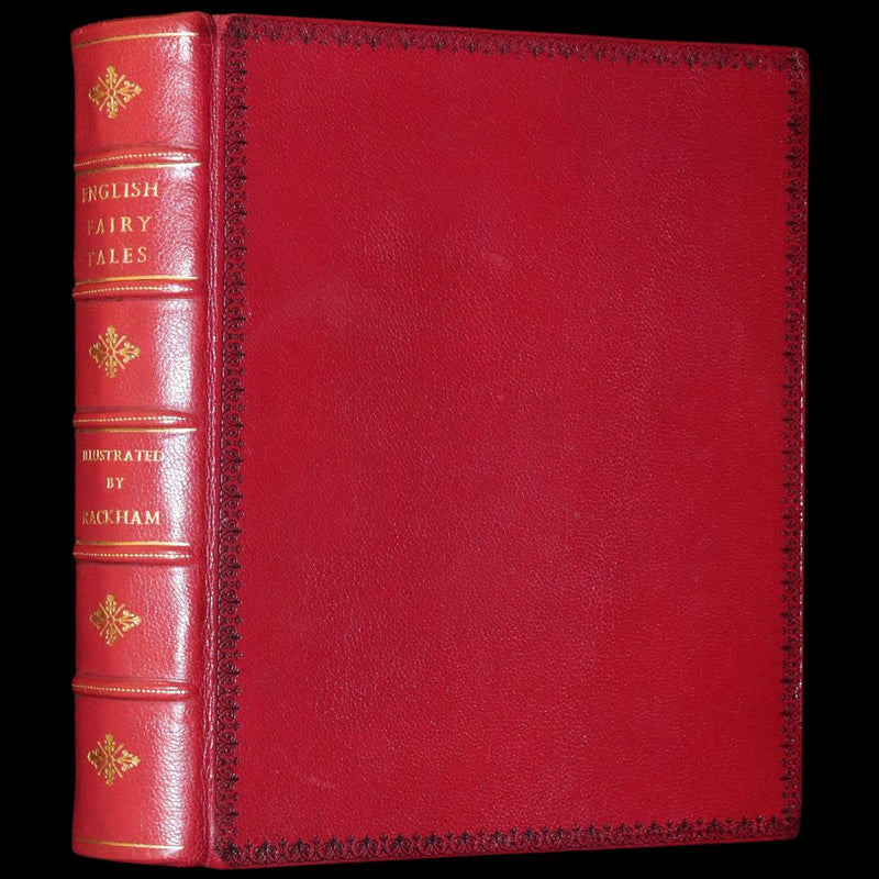 1918 First Edition in Morocco Binding - ENGLISH FAIRY TALES by Flora Annie Steel, illustrated by Arthur Rackham.