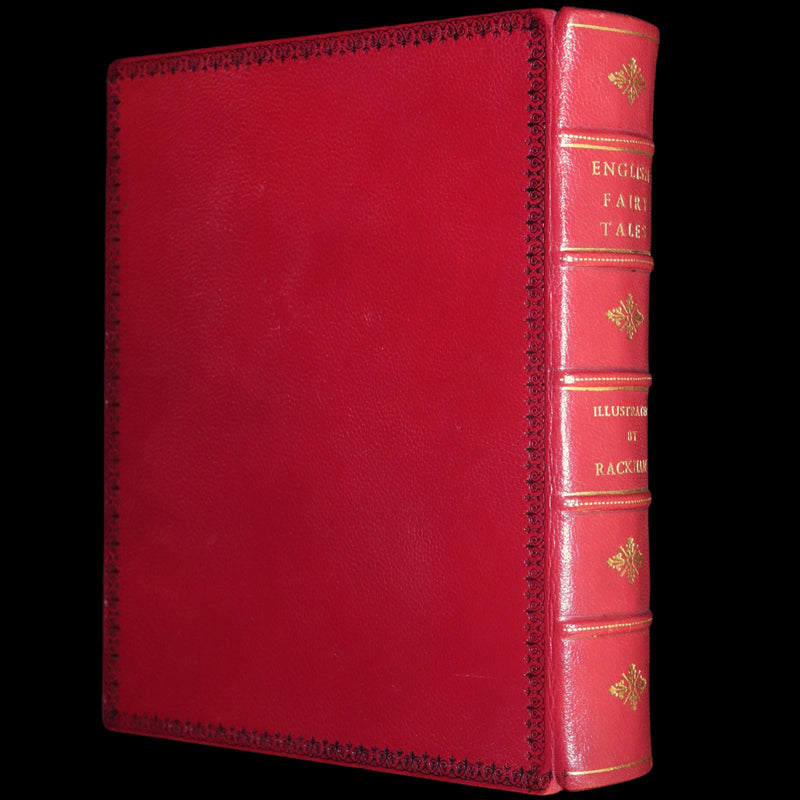 1918 First Edition in Morocco Binding - ENGLISH FAIRY TALES by Flora Annie Steel, illustrated by Arthur Rackham.