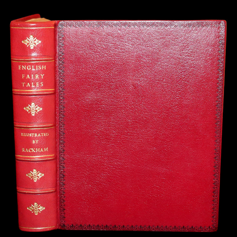 1918 First Edition in Morocco Binding - ENGLISH FAIRY TALES by Flora Annie Steel, illustrated by Arthur Rackham.