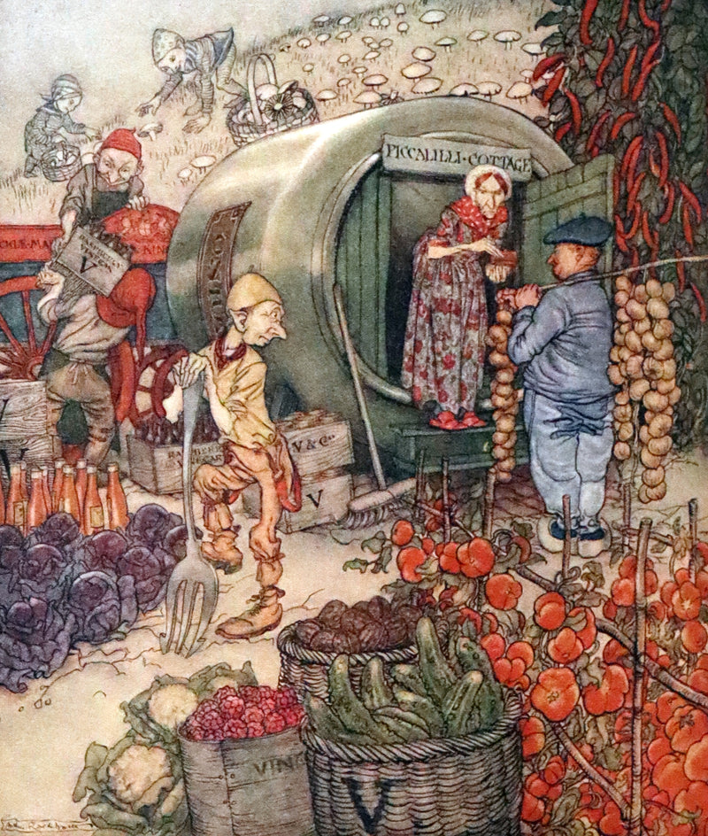 1918 First Edition in Morocco Binding - ENGLISH FAIRY TALES by Flora Annie Steel, illustrated by Arthur Rackham.