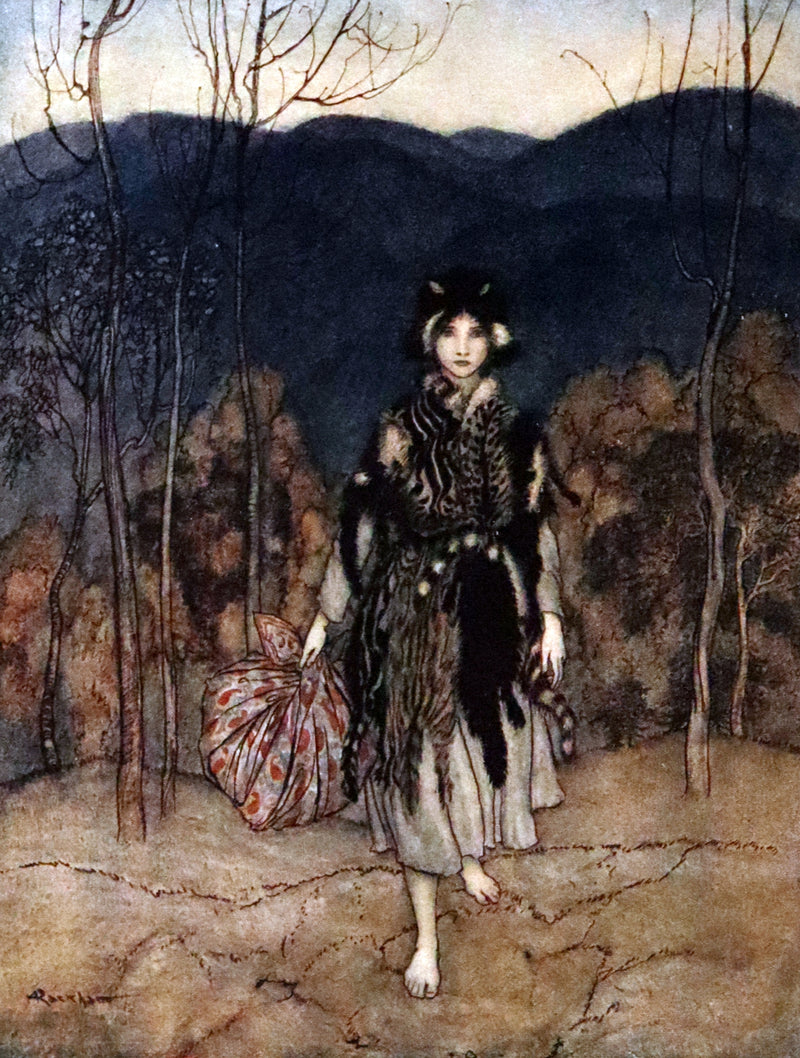 1918 First Edition in Morocco Binding - ENGLISH FAIRY TALES by Flora Annie Steel, illustrated by Arthur Rackham.