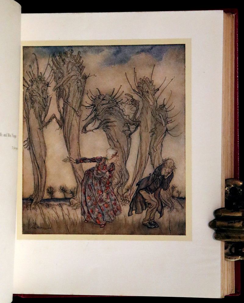 1918 First Edition in Morocco Binding - ENGLISH FAIRY TALES by Flora Annie Steel, illustrated by Arthur Rackham.