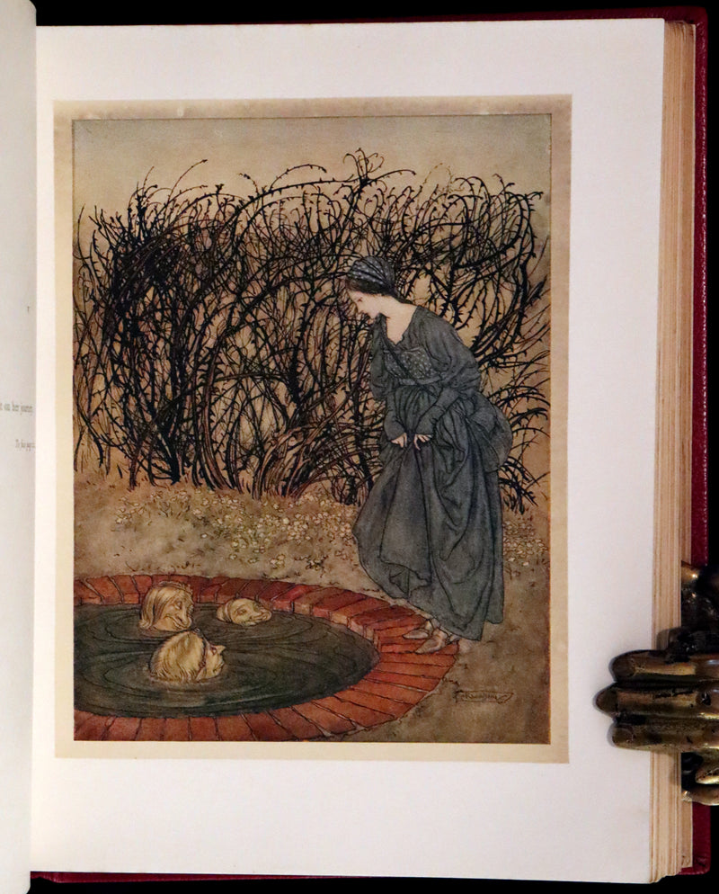1918 First Edition in Morocco Binding - ENGLISH FAIRY TALES by Flora Annie Steel, illustrated by Arthur Rackham.