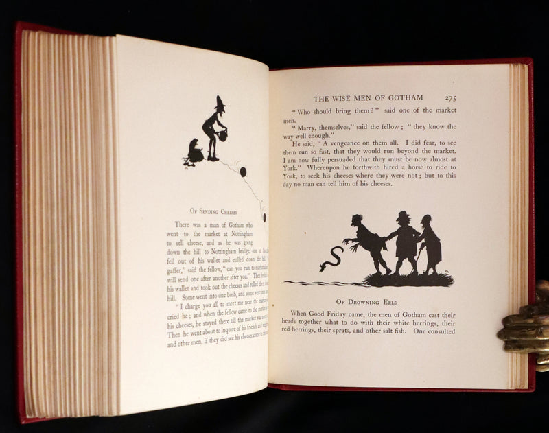 1918 First Edition in Morocco Binding - ENGLISH FAIRY TALES by Flora Annie Steel, illustrated by Arthur Rackham.