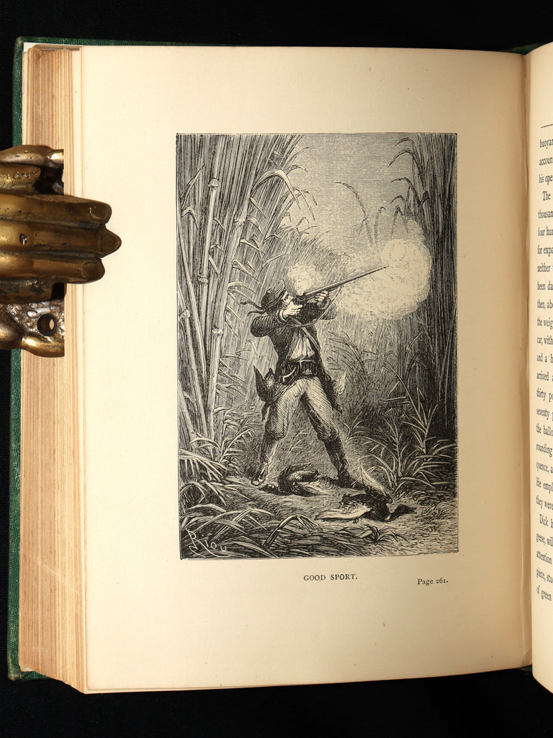 1887 Rare Early Edition - Five Weeks in a Balloon by Jules Verne, Illustrated