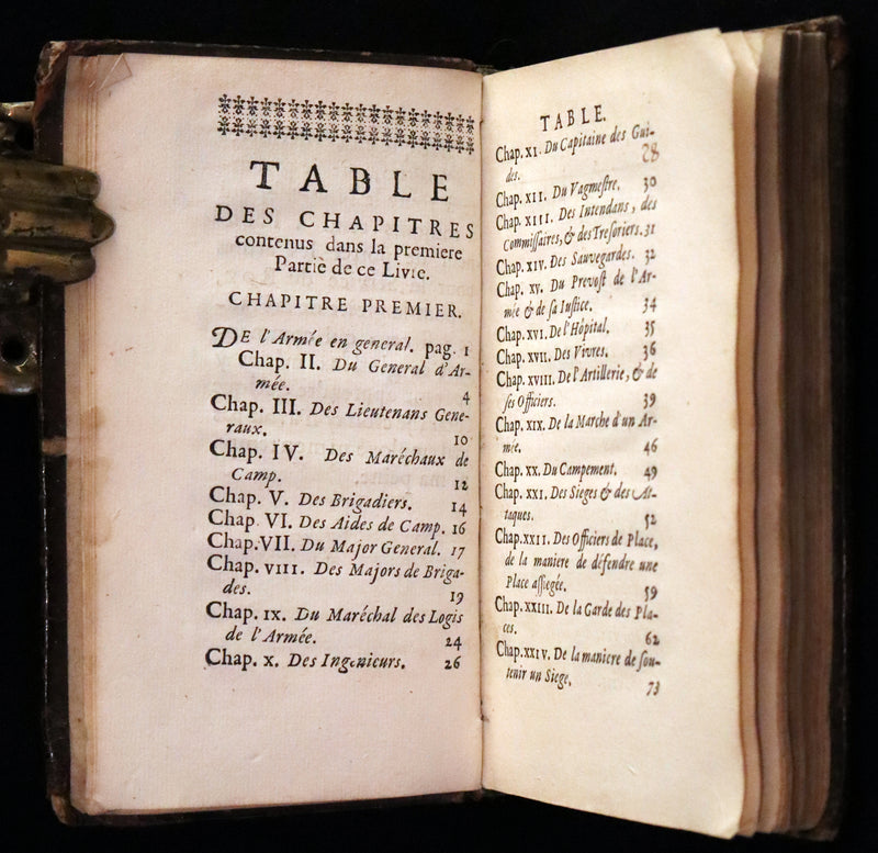 1689 Scarce French First Edition - The Art of War - L'Art de la Guerre by le Sieur Louis de Gaya.