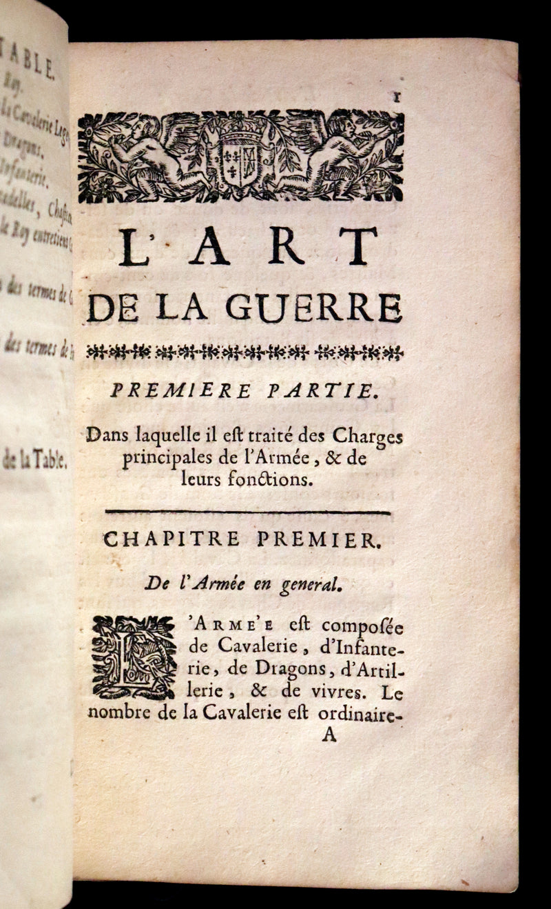 1689 Scarce French First Edition - The Art of War - L'Art de la Guerre by le Sieur Louis de Gaya.