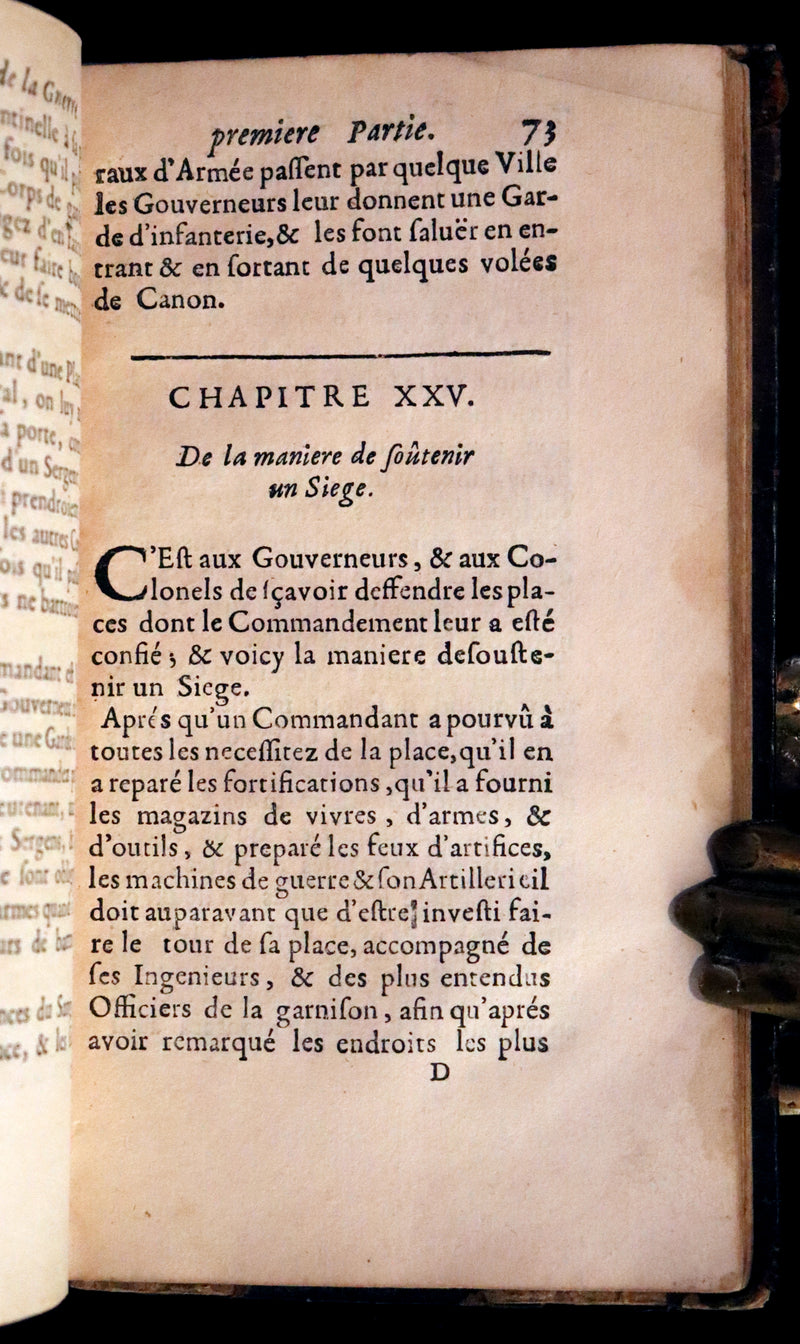 1689 Scarce French First Edition - The Art of War - L'Art de la Guerre by le Sieur Louis de Gaya.