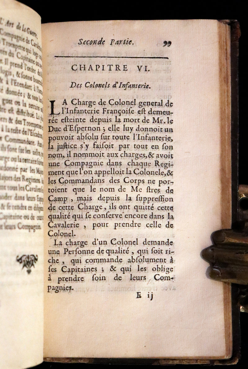 1689 Scarce French First Edition - The Art of War - L'Art de la Guerre by le Sieur Louis de Gaya.