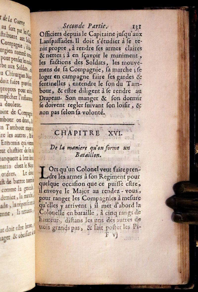1689 Scarce French First Edition - The Art of War - L'Art de la Guerre by le Sieur Louis de Gaya.