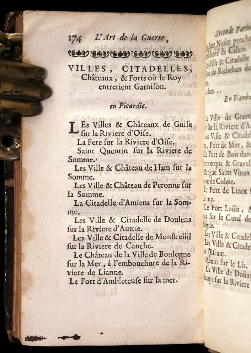 1689 Scarce French First Edition - The Art of War - L'Art de la Guerre by le Sieur Louis de Gaya.