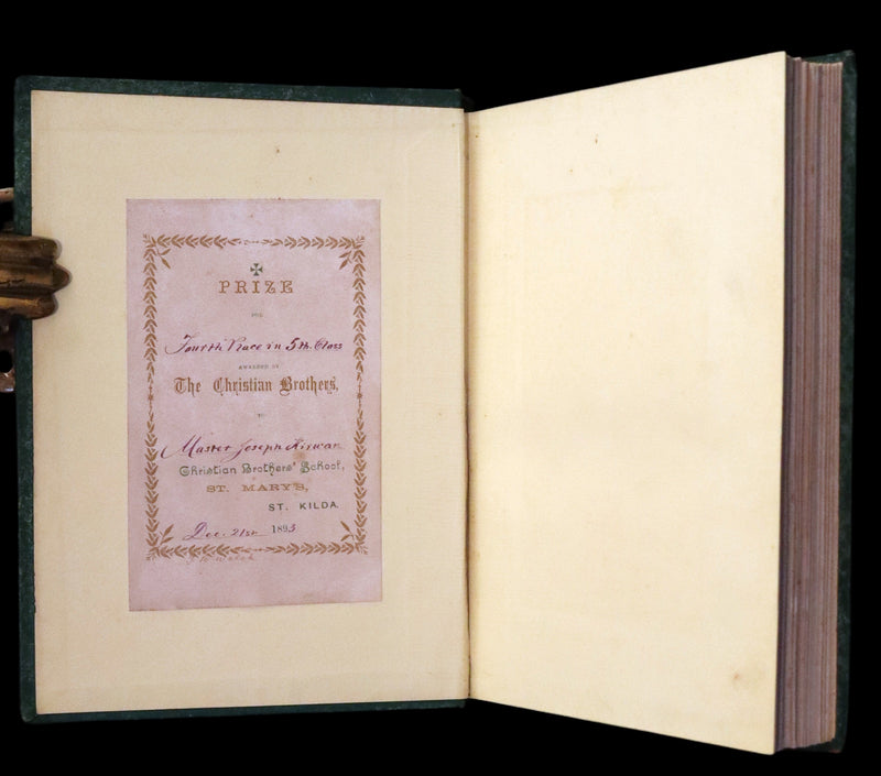 1890 Rare Early Edition - Five Weeks in a Balloon by JULES VERNE, illustrated by Edouard Riou.