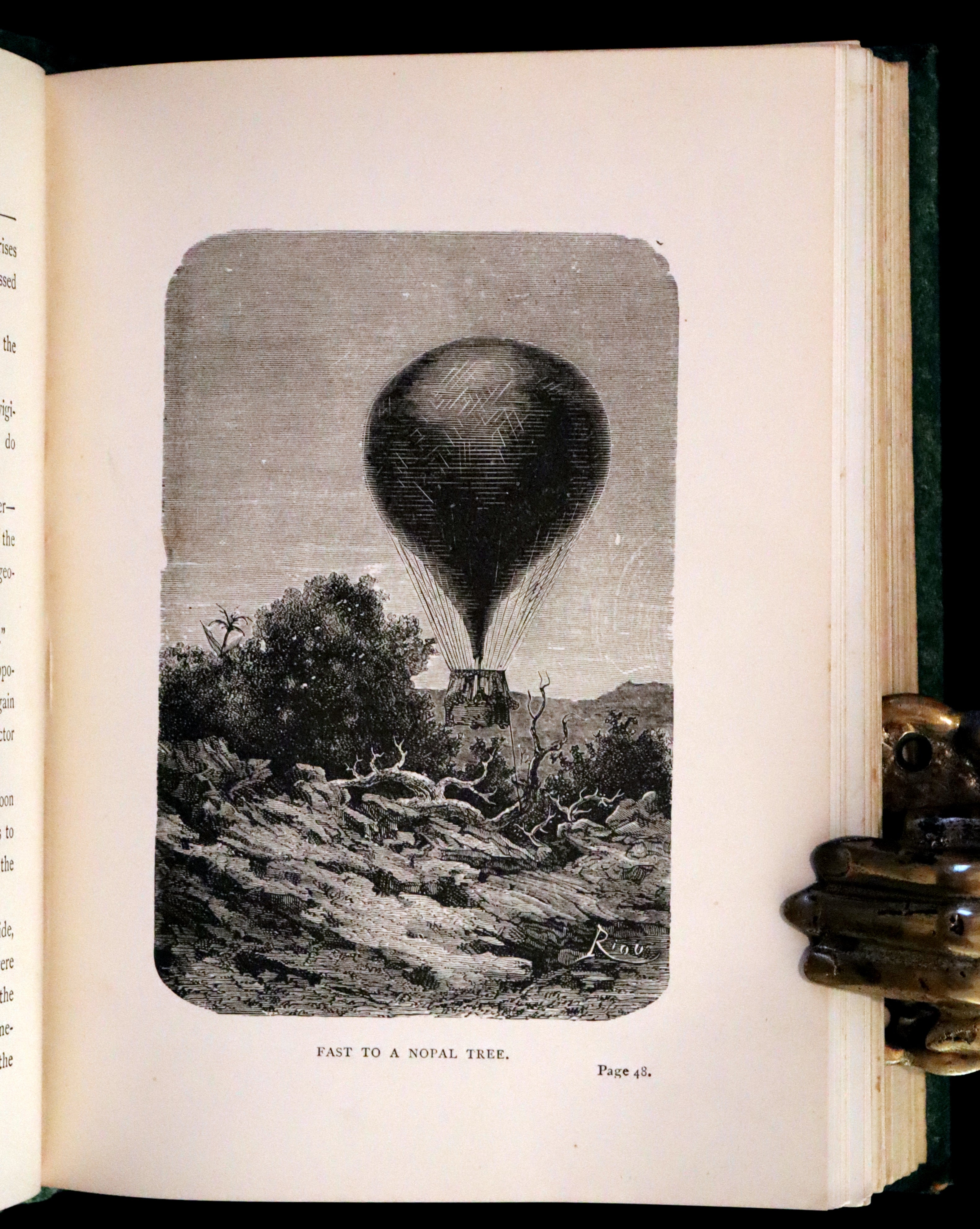 1890 Rare Early Edition - Five Weeks in a Balloon by JULES VERNE