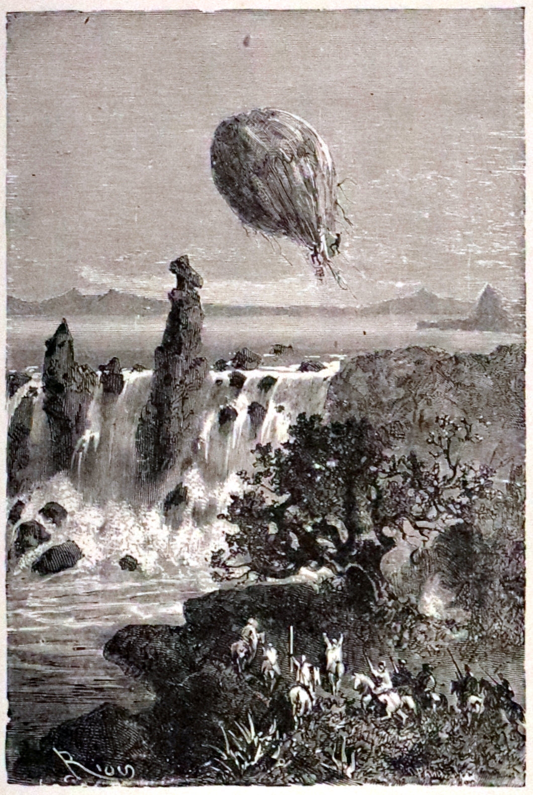 1890 Rare Early Edition - Five Weeks in a Balloon by JULES VERNE ...