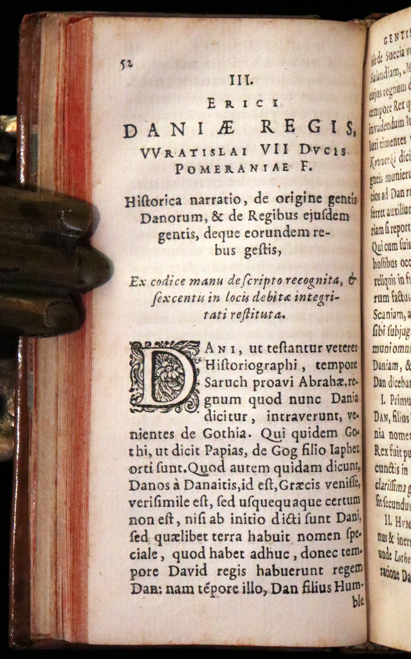 1629 Rare Latin First Edition - Of the Kingdom of Denmark and Norway by Stephanius.