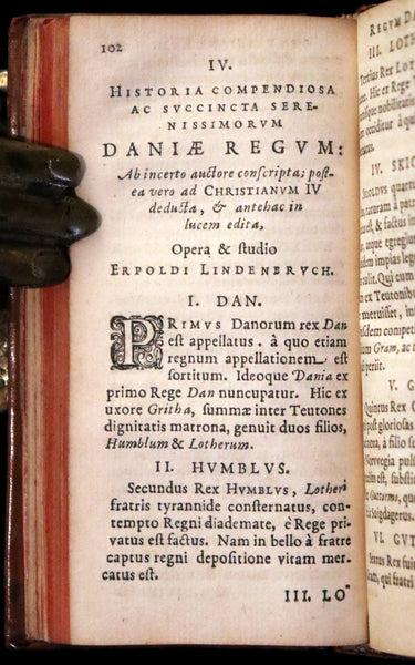 1629 Rare Latin First Edition - Of the Kingdom of Denmark and Norway by Stephanius.