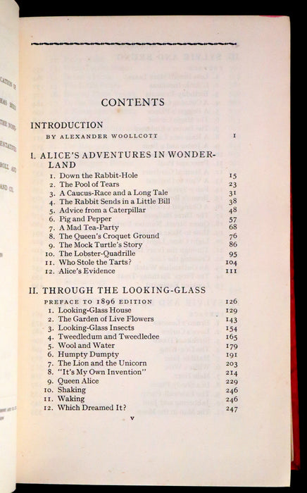 1939 Rare 1stED - Complete Works of Lewis Carroll including Alice's Adventures in Wonderland, Through the Looking-Glass, etc.