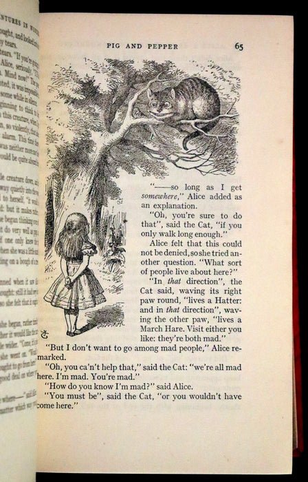 1939 Rare 1stED - Complete Works of Lewis Carroll including Alice's Adventures in Wonderland, Through the Looking-Glass, etc.