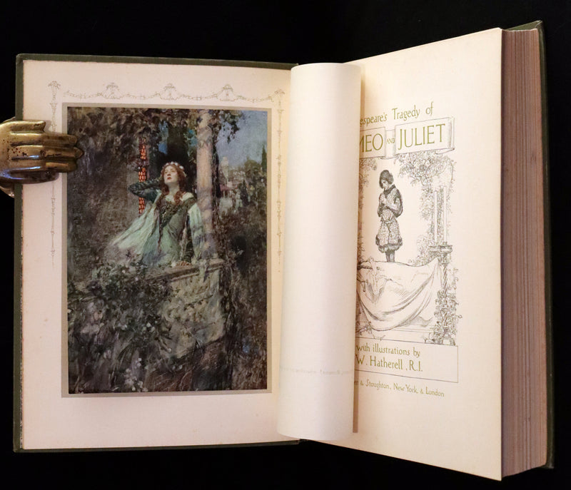 1912 Scarce First Edition - Romeo and Juliet illustrated by William Hatherell.