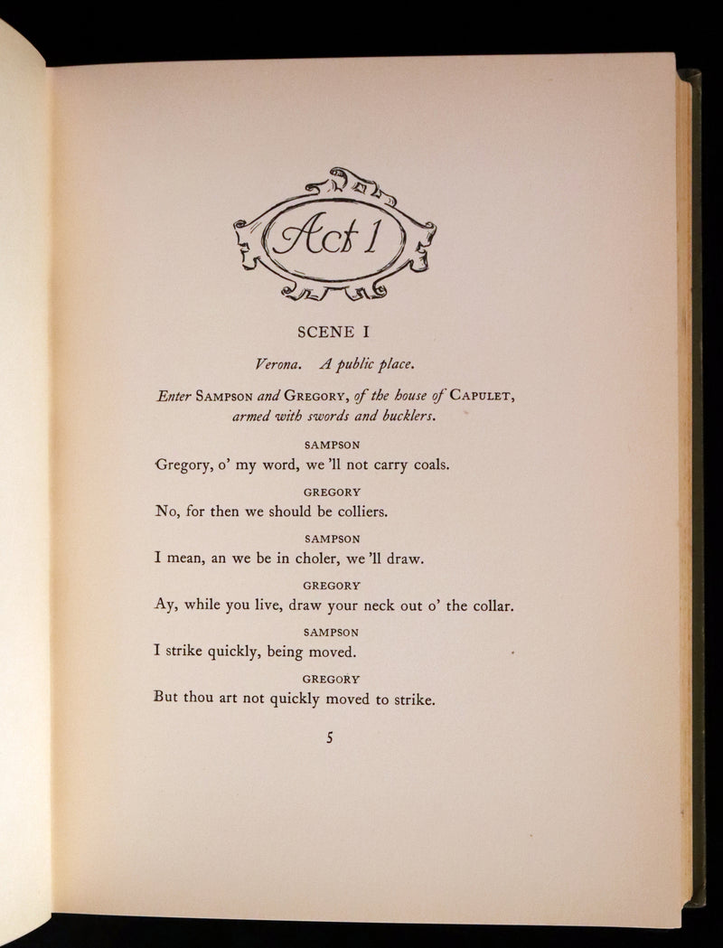 1912 Scarce First Edition - Romeo and Juliet illustrated by William Hatherell.