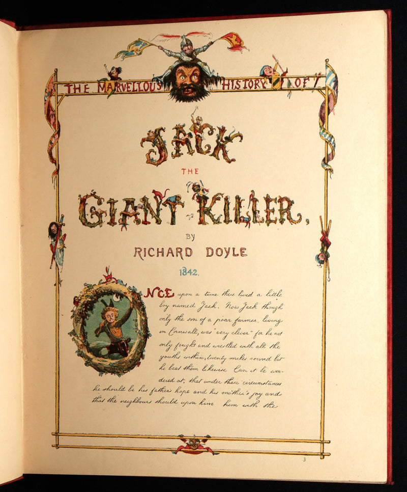 1888 Rare First Edition - Jack The Giant Killer illustrated by Richard Doyle
