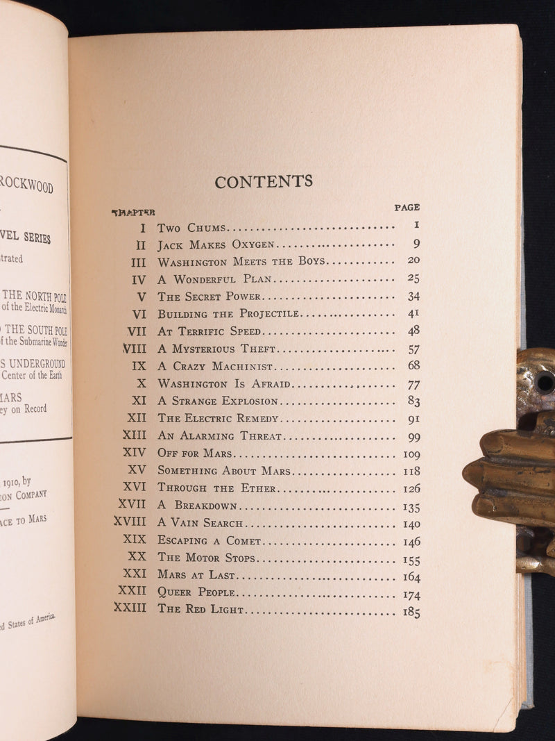 1910 First Edition - Through Space to Mars: Or The Longest Journey on Record