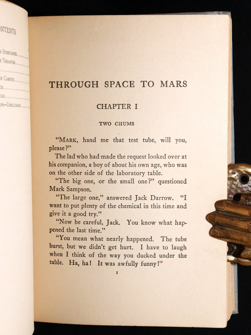 1910 First Edition - Through Space to Mars: Or The Longest Journey on Record