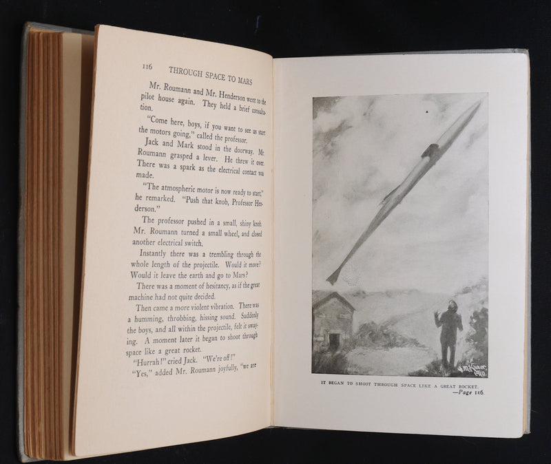 1910 First Edition - Through Space to Mars: Or The Longest Journey on Record